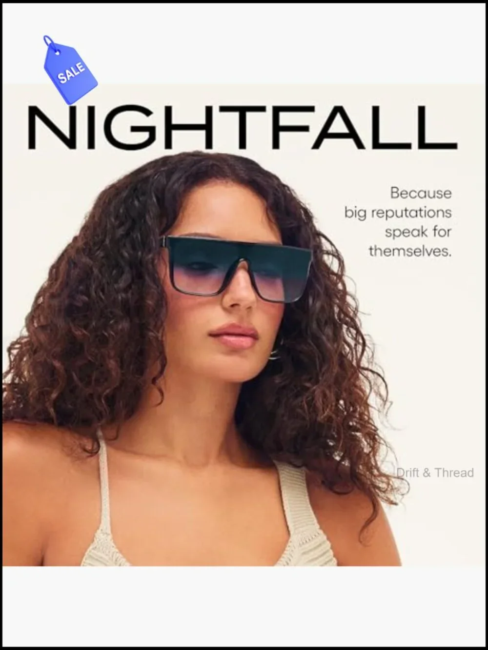 Oversized Shield Sunglasses with UV Protection and Hard Case